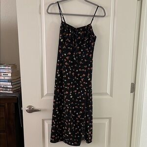 Floral Black Dress